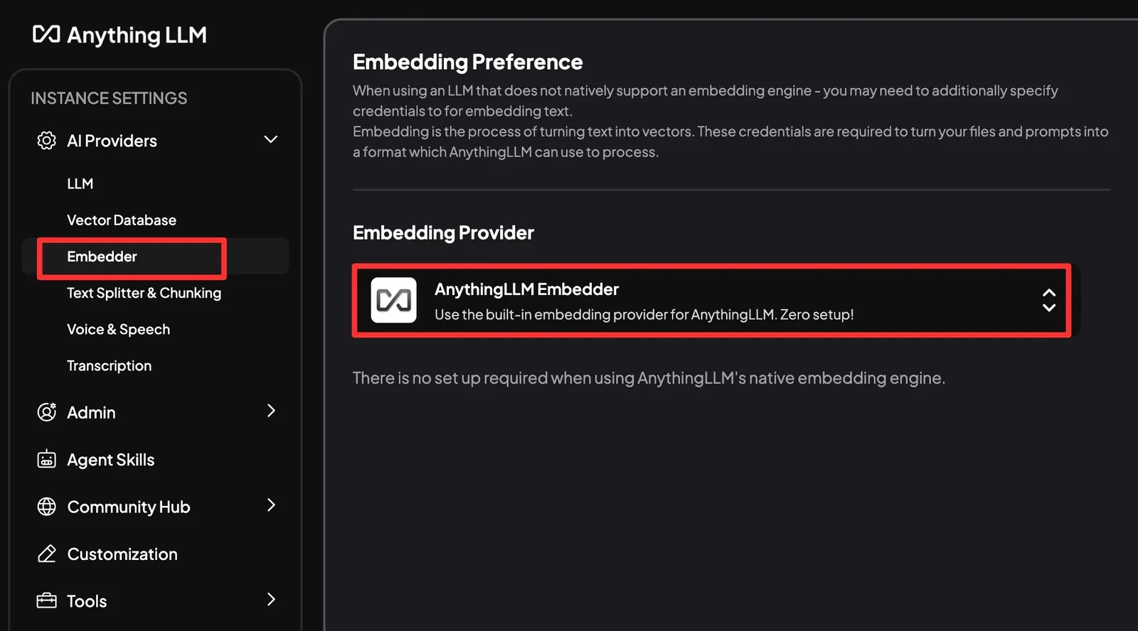 Screenshot of the VSCode configuration