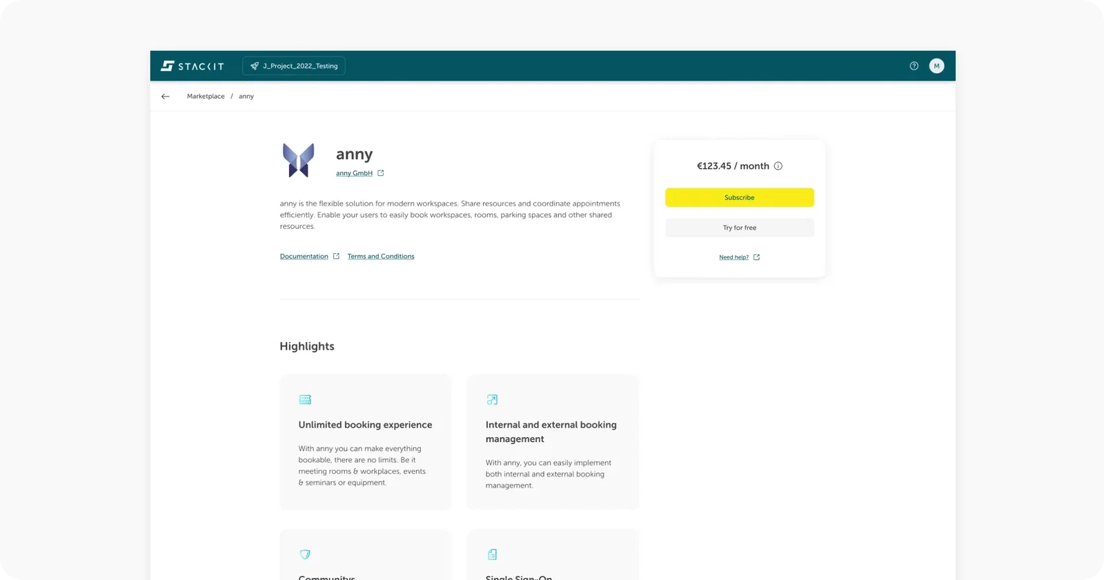 Decorative image showing the detail page in the STACKIT Marketplace.